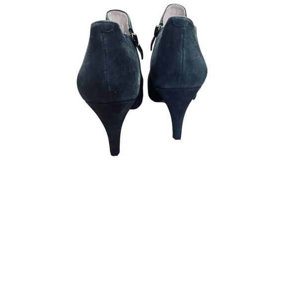 Vince Camuto Suede Ankle Booties Size 10 Black/gray Side Zip Heeled Booties - Picture 9 of 11